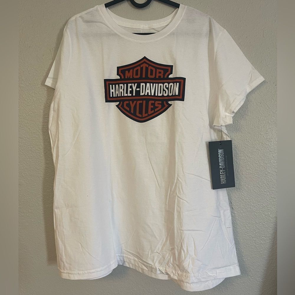 HARLEY DAVIDSON WHITE TEE